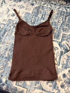 Amazon body suit type Chocolate Brown Tank Cami